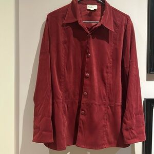 🎁beautiful colour Jacket blouse .. suede like